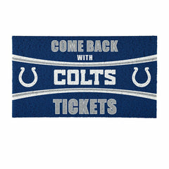 28" x 16" PVC Trapper Mat, Come Back with Tickets, Indianapolis Colts - NFL
