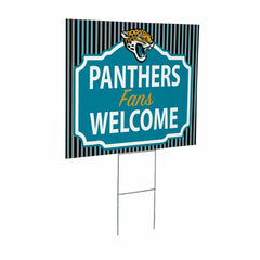Jacksonville Jaguars Coroplast Yard Sign, "Fans Welcome" - NFL Home