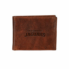 Jacksonville Jaguars, Embossed 100% Genuine Tumbled Leather Passcase B - NFL Home