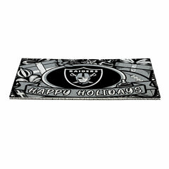 LAS VEGAS RAIDERS Holiday PVC Mat, 28"x16" - NFL