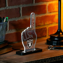 Las Vegas Raiders NFL Football Foam Finger Desklite LED Decor - NFL Home