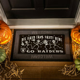 Las Vegas Raiders Flocked Coir Halloween Sassafras Switch Mat, 22"x10" - NFL