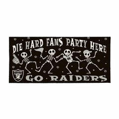 Las Vegas Raiders Flocked Coir Halloween Sassafras Switch Mat, 22"x10" - NFL