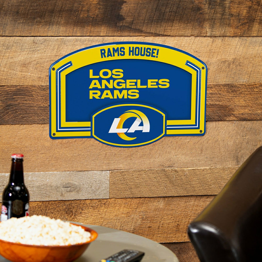 Los Angeles Rams USA Embossed Steel Wall Sign, 11" x 17" - NFL Home