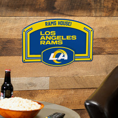 Los Angeles Rams USA Embossed Steel Wall Sign, 11" x 17" - NFL Home