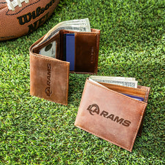 Los Angeles Rams, Bi-Fold and Tri-Fold Wallet Gift Set, Brown - NFL Home