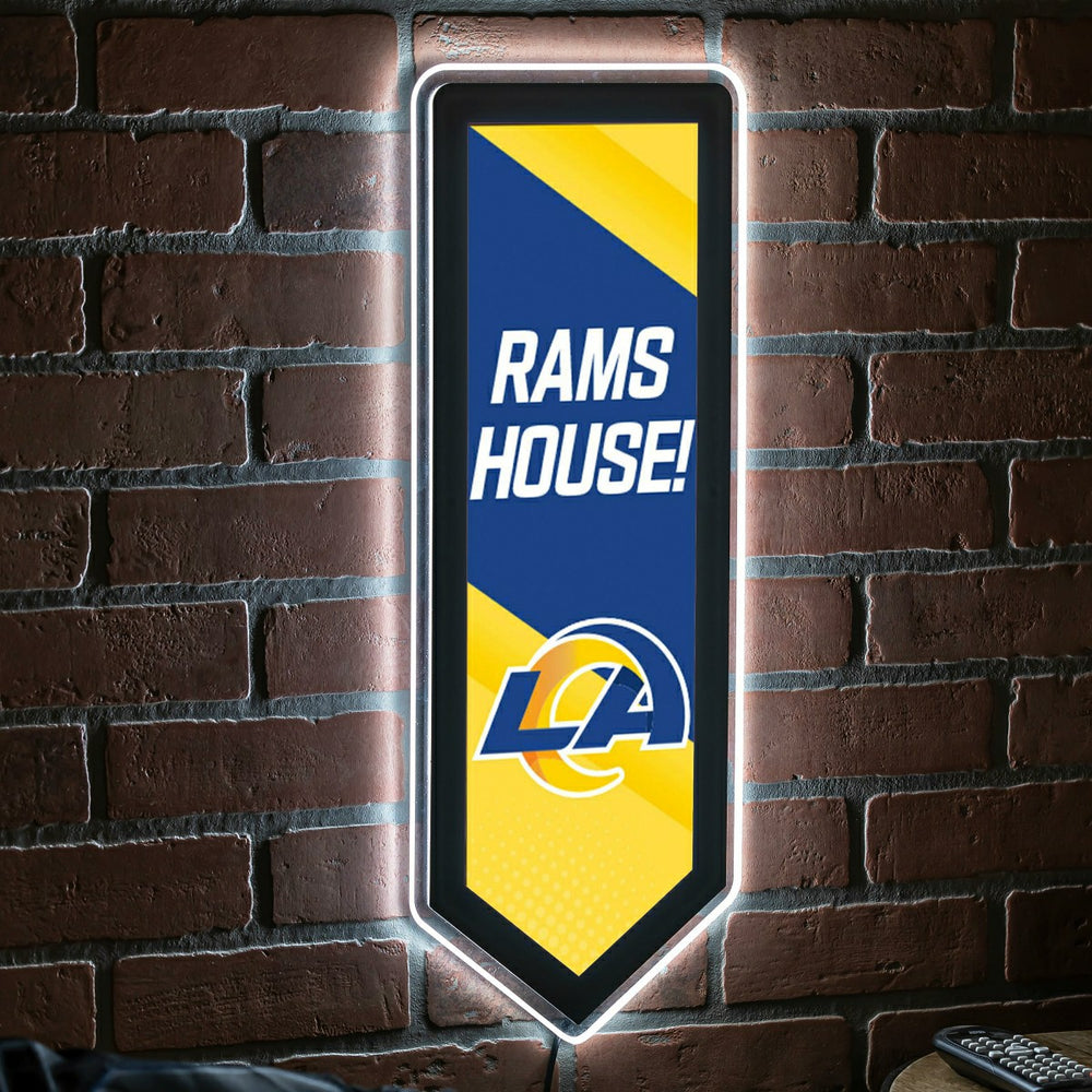 LED Wall Decor, Pennant, Los Angeles Rams - NFL Home