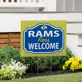 Los Angeles Rams Coroplast Yard Sign, "Fans Welcome" - NFL Home
