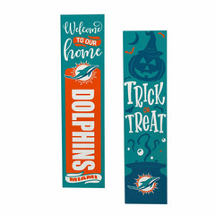 47" Double Sided Leaner, Miami Dolphins, Halloween - NFL Home
