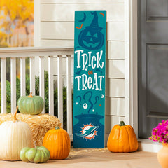 47" Double Sided Leaner, Miami Dolphins, Halloween - NFL Home
