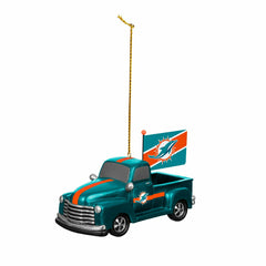 Miami Dolphins Mini Tabletop Rally Truck, Set of 2 - NFL Home