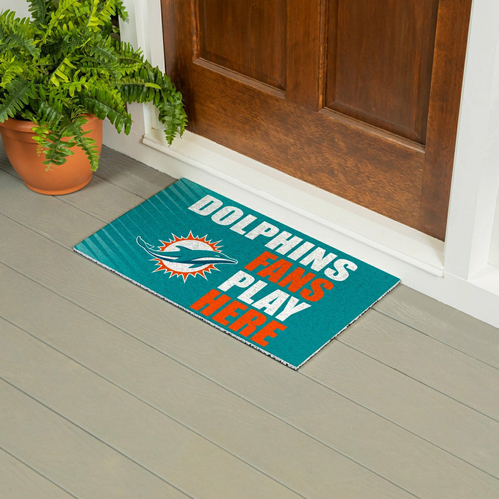 Miami Dolphins Fan Mat, 28"x16" - NFL