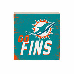 Miami Dolphins Plock, Down Home Fans, 6x6 - NFL Home