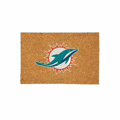 Miami Dolphins Large Full Color Coir Mat, 36"x24" - NFL