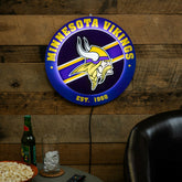 Minnesota Vikings, Metal Lite, Round - NFL