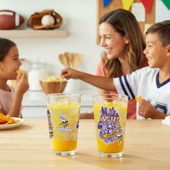 Minnesota Vikings 16oz Glass pint, Set of 2 - NFL Home