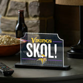 Minnesota Vikings NFL Football Rectangle Desklite LED Decor - NFL Home