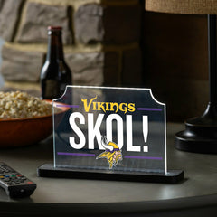 Minnesota Vikings NFL Football Rectangle Desklite LED Decor - NFL Home