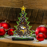 Minnesota Vikings NFL Football Holiday Tree Desklite LED Decor - NFL Home