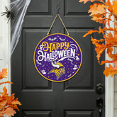 Minnesota Vikings Halloween Round Door Décor with Hanging Rope, 18x18 - NFL Home
