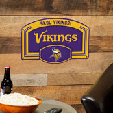 Minnesota Vikings USA Embossed Steel Wall Sign, 11" x 17" - NFL Home