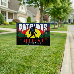 New England Patriots Yard Sign, Bigfoot - NFL Home