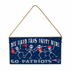 New England Patriots Halloween Wood Wall Sign, 6x11 - NFL Home