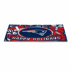 New England Patriots Holiday PVC Mat, 28"x16" - NFL