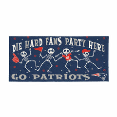 New England Patriots Flocked Coir Halloween Sassafras Switch Mat, 22"x - NFL