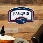New England Patriots USA Embossed Steel Wall Sign, 11" x 17" - NFL Home