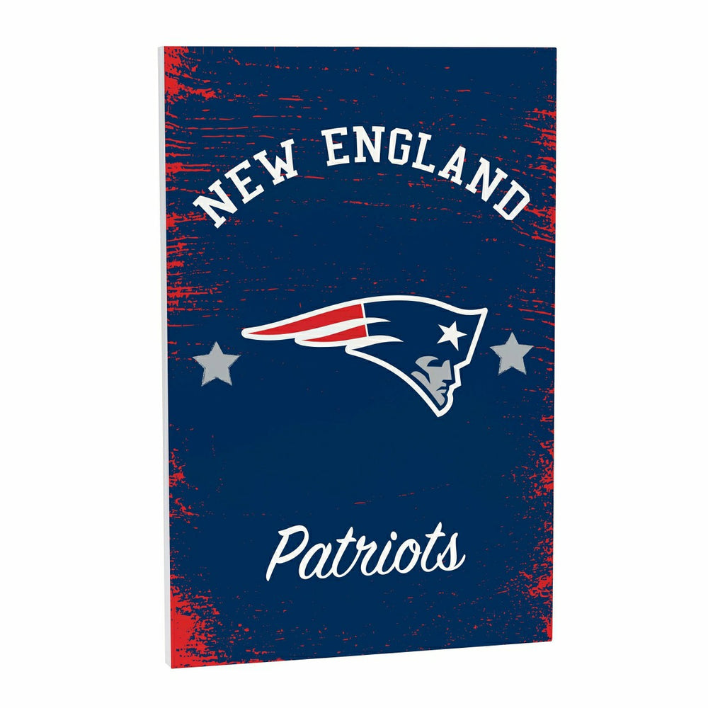 New England Patriots Wood Wall Sign, 16x24 - NFL Home