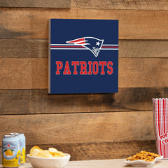 New England Patriots Wood Wall Sign, 12x12 - NFL Home