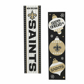 47" Double Sided Leaner, New Orleans Saints, Christmas - NFL Home