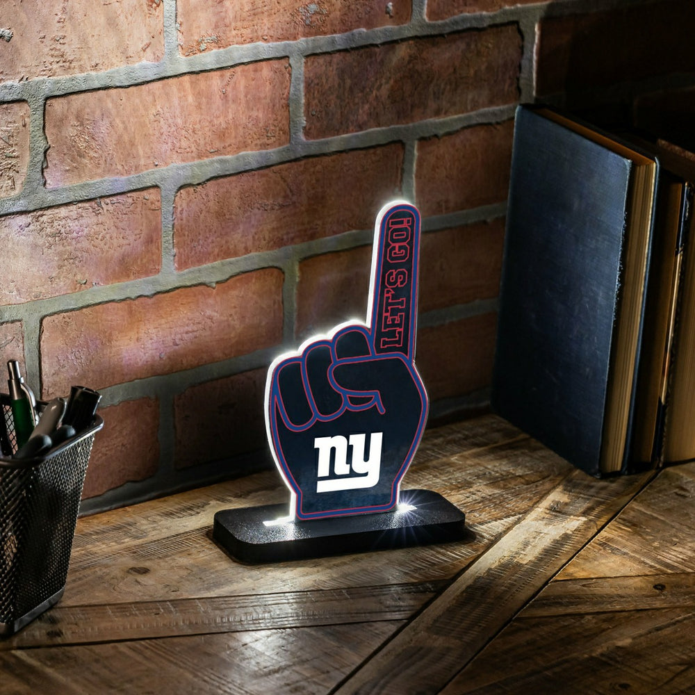 New York Giants NFL Football Foam Finger Desklite LED Decor - NFL Home