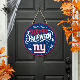 New York Giants Halloween Round Door Décor with Hanging Rope, 18x18 - NFL Home
