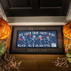 New York Giants Flocked Coir Halloween Sassafras Switch Mat, 22"x10" - NFL