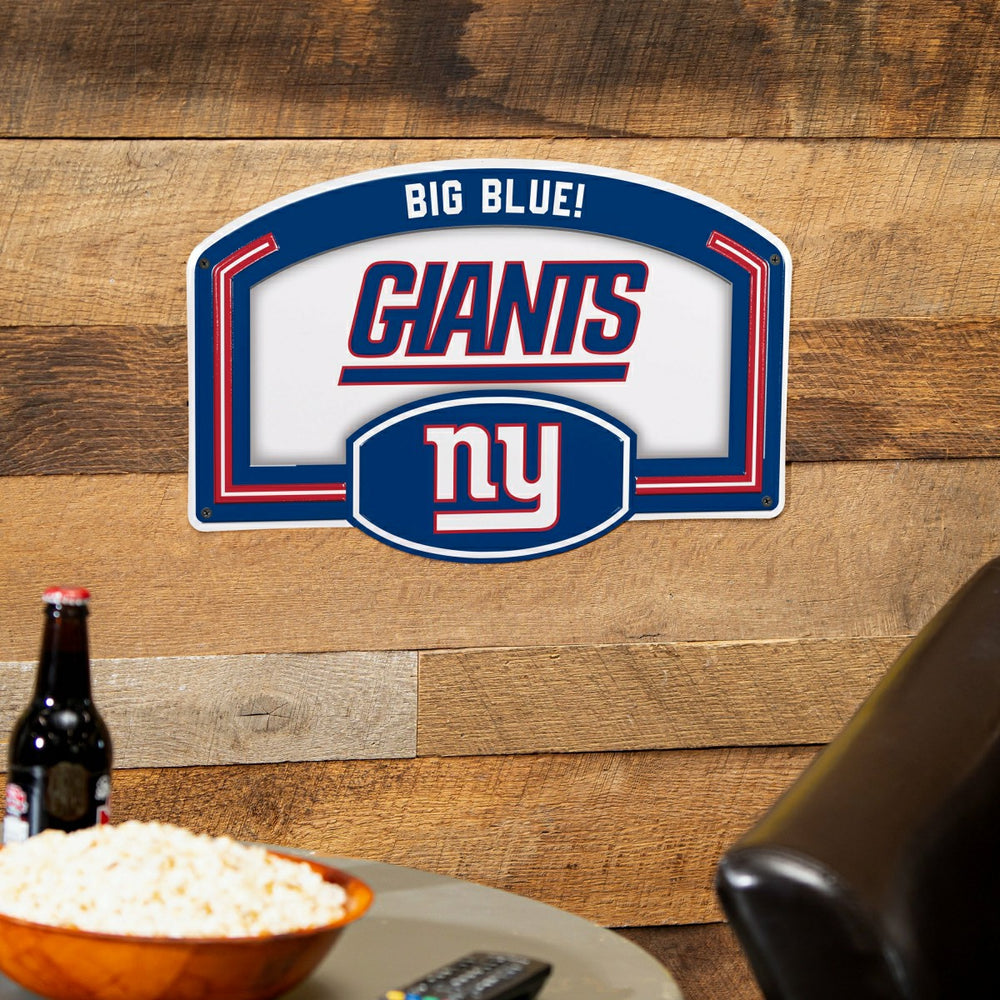 New York Giants USA Embossed Steel Wall Sign, 11" x 17" - NFL Home