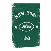 New York Jets Wood Wall Sign, 16x24 - NFL Home