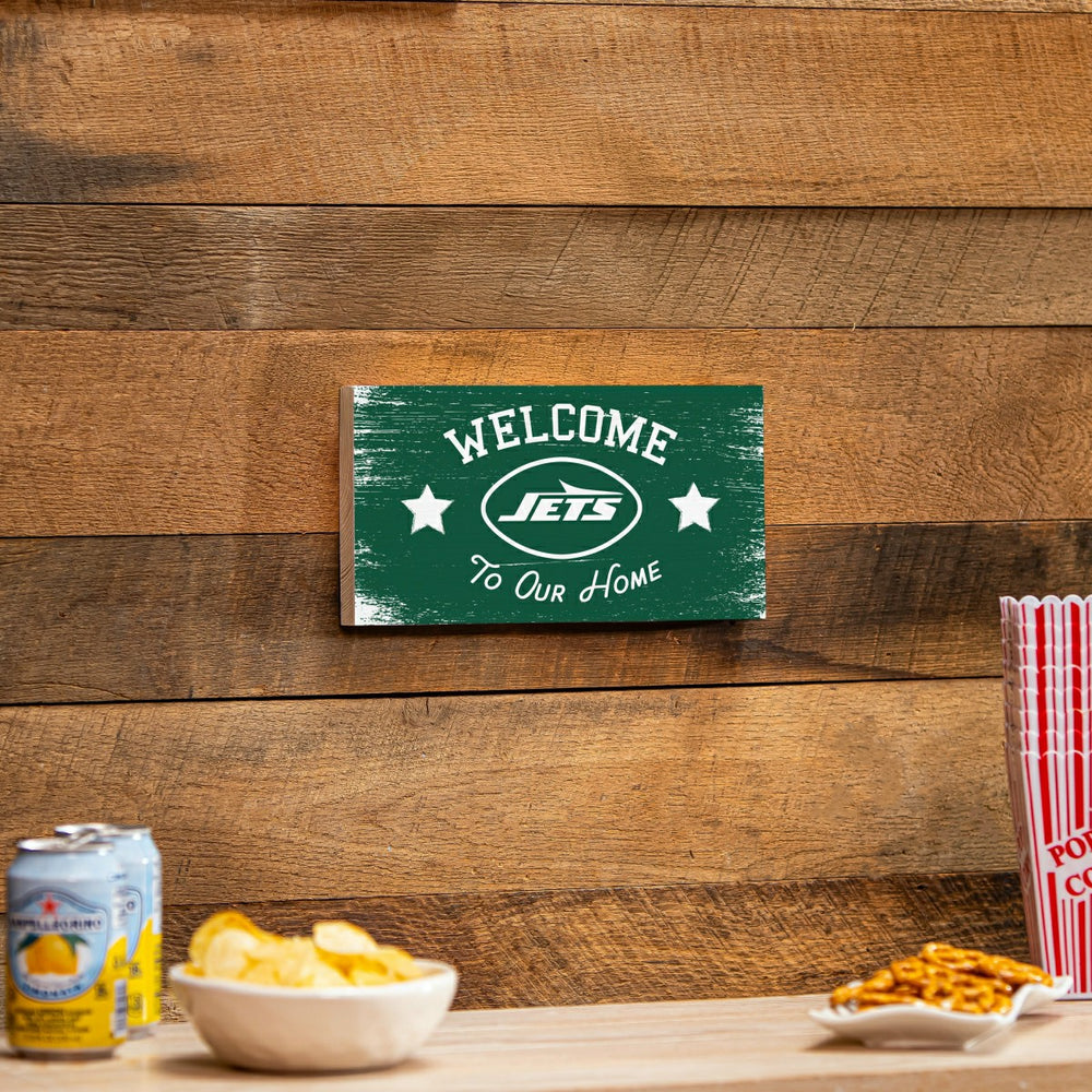 New York Jets Wood Wall Sign, 6x11 - NFL Home