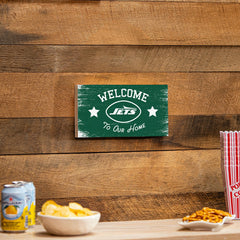 New York Jets Wood Wall Sign, 6x11 - NFL Home