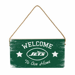 New York Jets Wood Wall Sign, 6x11 - NFL Home