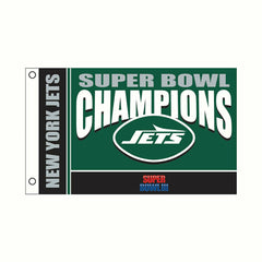 New York Jets Superbowl III Champions Football 3x5 Flag - NFL Home