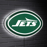 New York Jets LED Wall Decor, Glazelite, Logo - NFL Home