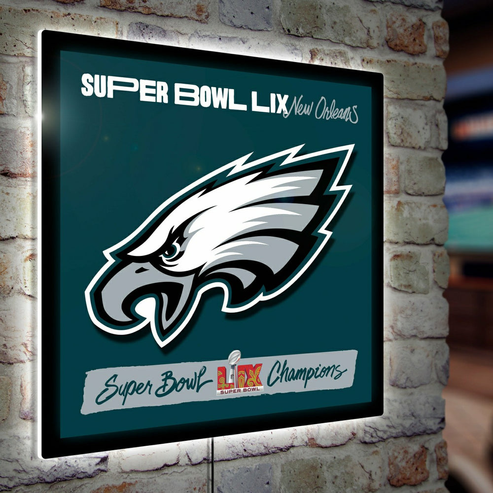 Philadelphia Eagles Super Bowl 59 Champions Edge Lite 23" Square, LED - NFL