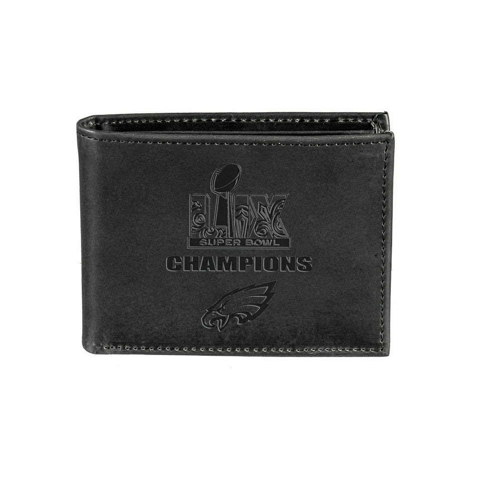 Philadelphia Eagles Super Bowl 59 Champions Wallet, Bi-fold, Black - NFL