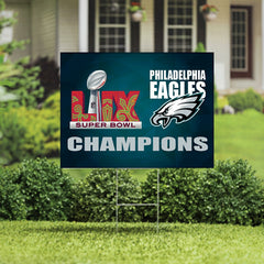 Philadelphia Eagles Super Bowl 59 Champions Cororplast Yard Sign - NFL