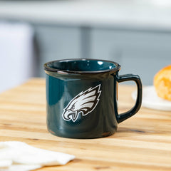 Philadelphia Eagles Ceramic Camp Cup with Enamel Finish, 14oz - NFL