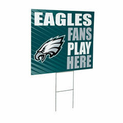 Philadelphia Eagles Coroplast Yard Sign "Fans Play Here" - NFL Home