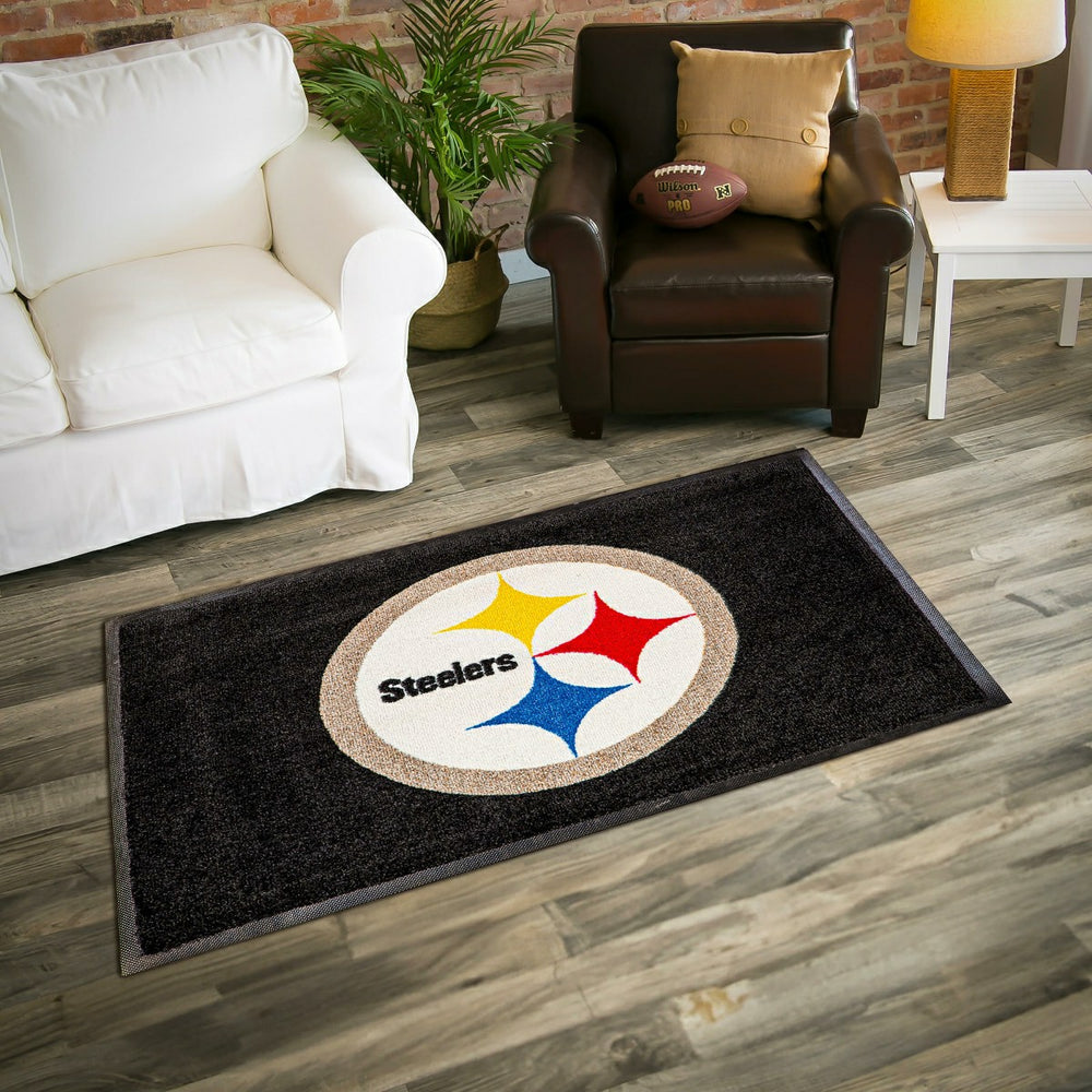 3'x5' Large USA Indoor Outdoor Entryway Mat, Pittsburgh Steelers - NFL