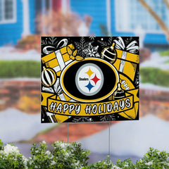 Pittsburgh Steelers Yard Sign, Holiday - NFL Home